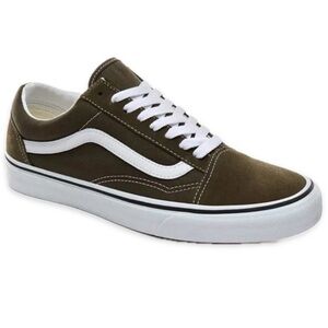 Vans Old Skool Beech Sneakers Olive Green Women’s Size 9 Men’s Size 7.5